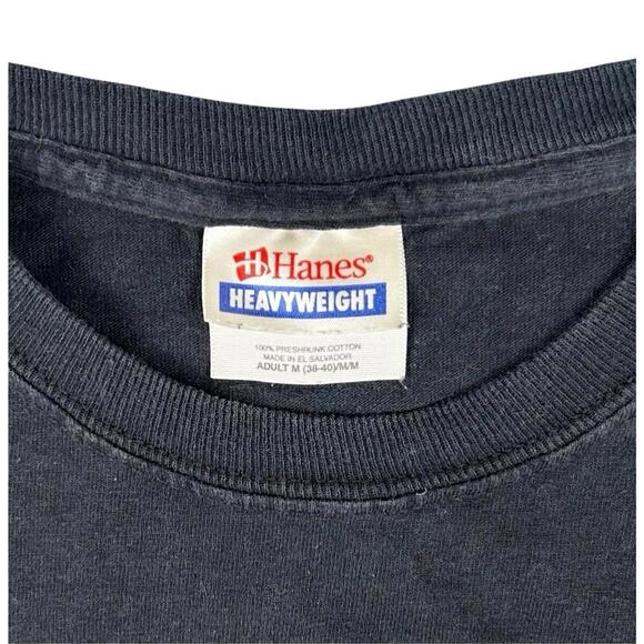 Hinder 2007 Tour T-Shirt Medium Hanes Heavyweight Rock Band Tee Double Sided - Picture 6 of 9